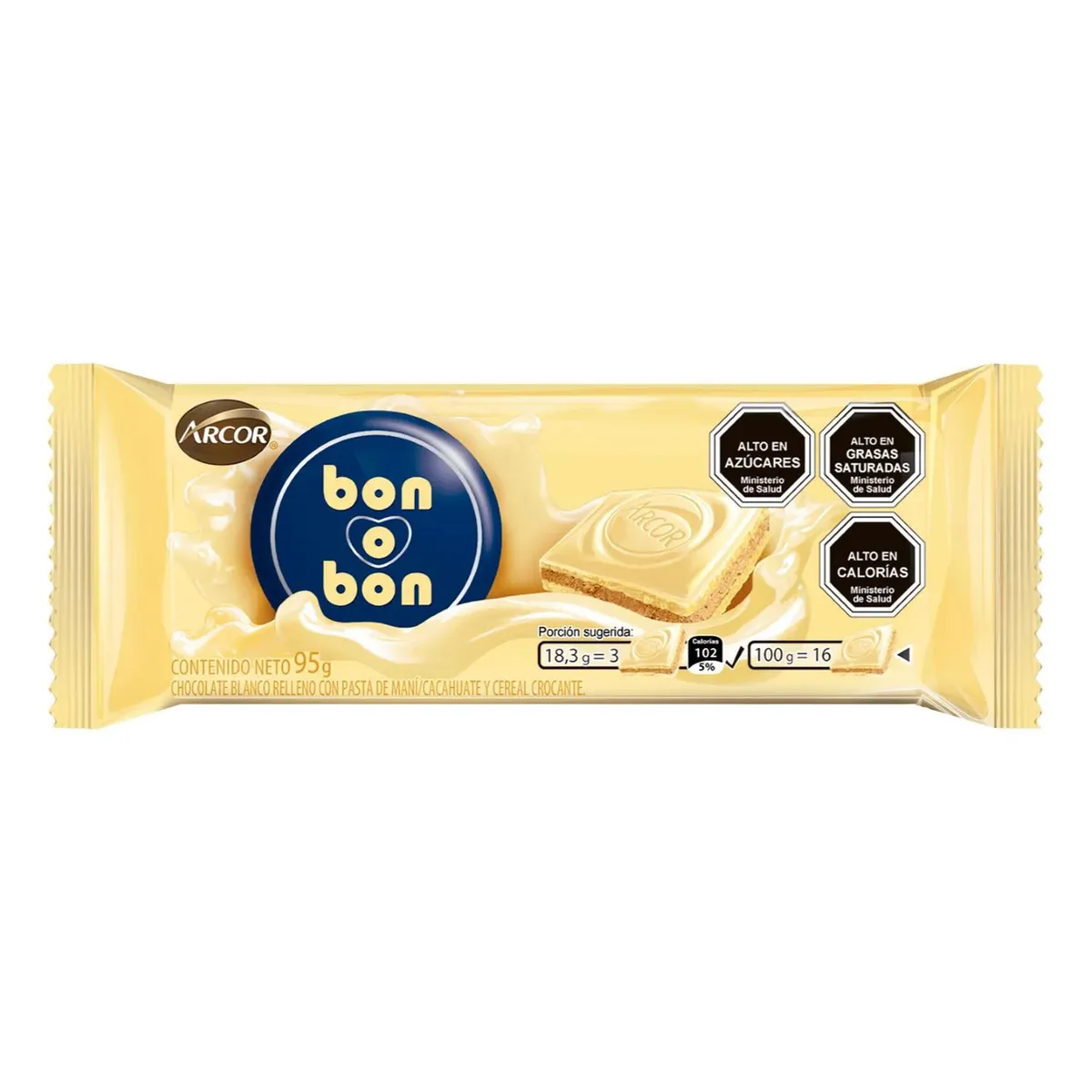 BON O BON - Chocolate Blanco en Tableta Bon o Bon 95 g