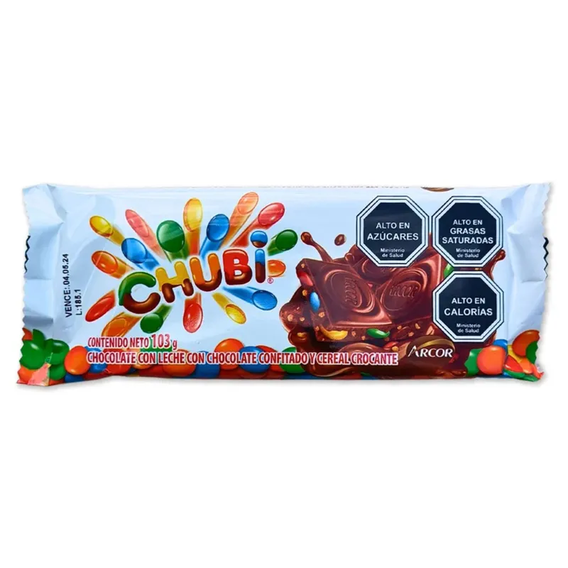CHUBI - Chocolate en Tableta Chubi 103 g