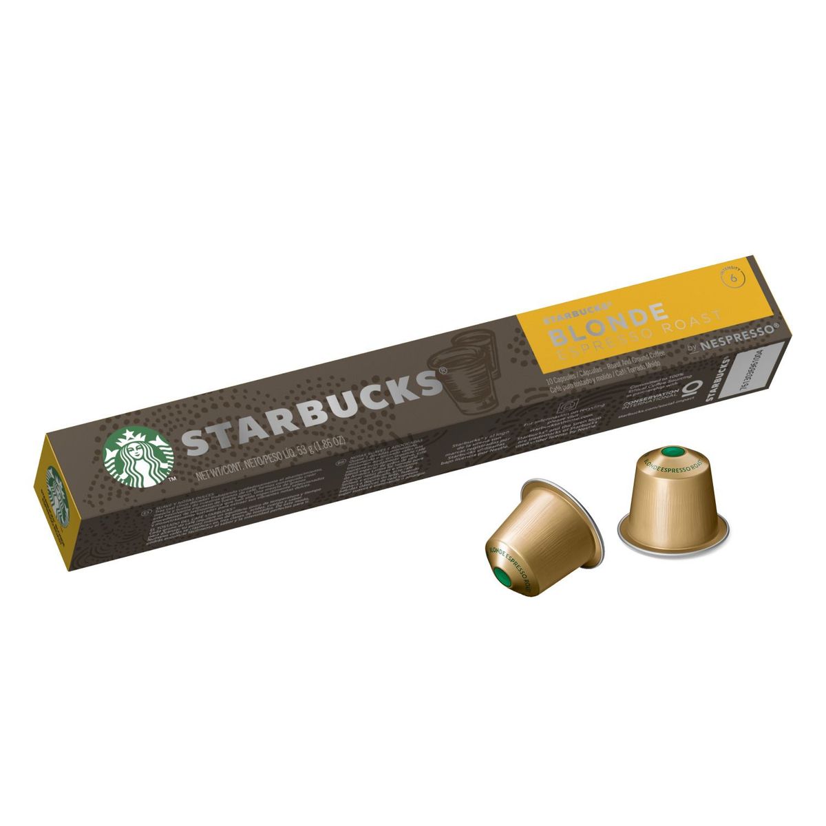 STARBUCKS - Cápsulas de Café Starbucks by Nespresso Blonde Espresso Roast 53 g
