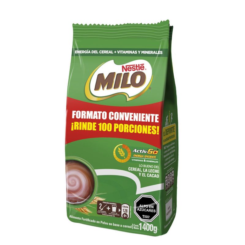MILO - Saborizante en Polvo Milo Activ-Go Sabor Chocolate