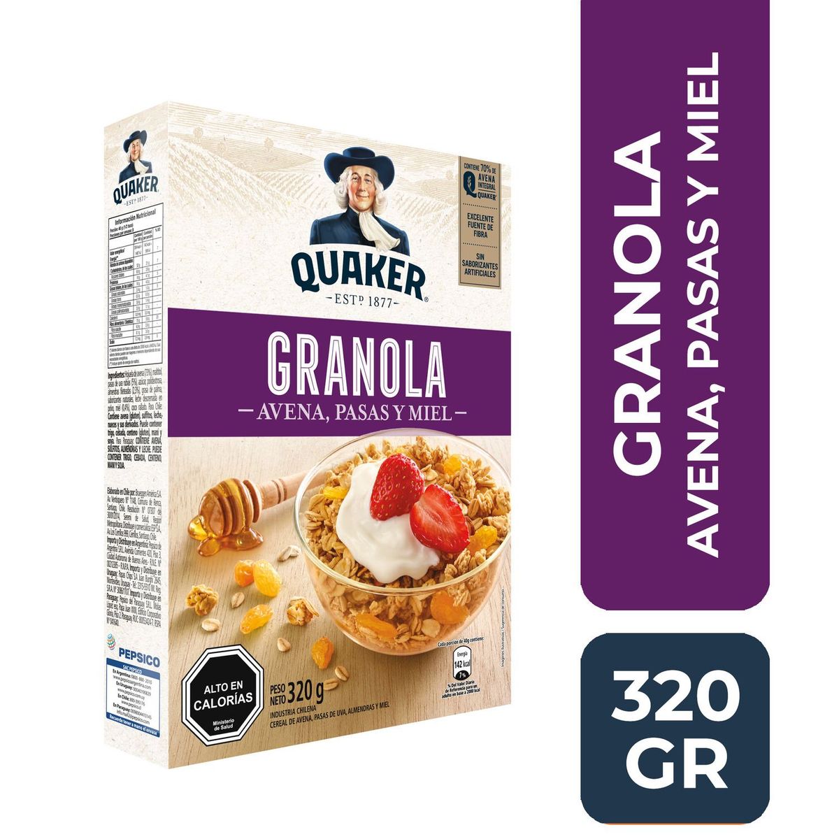 QUAKER - Granola Miel Pasas Quaker