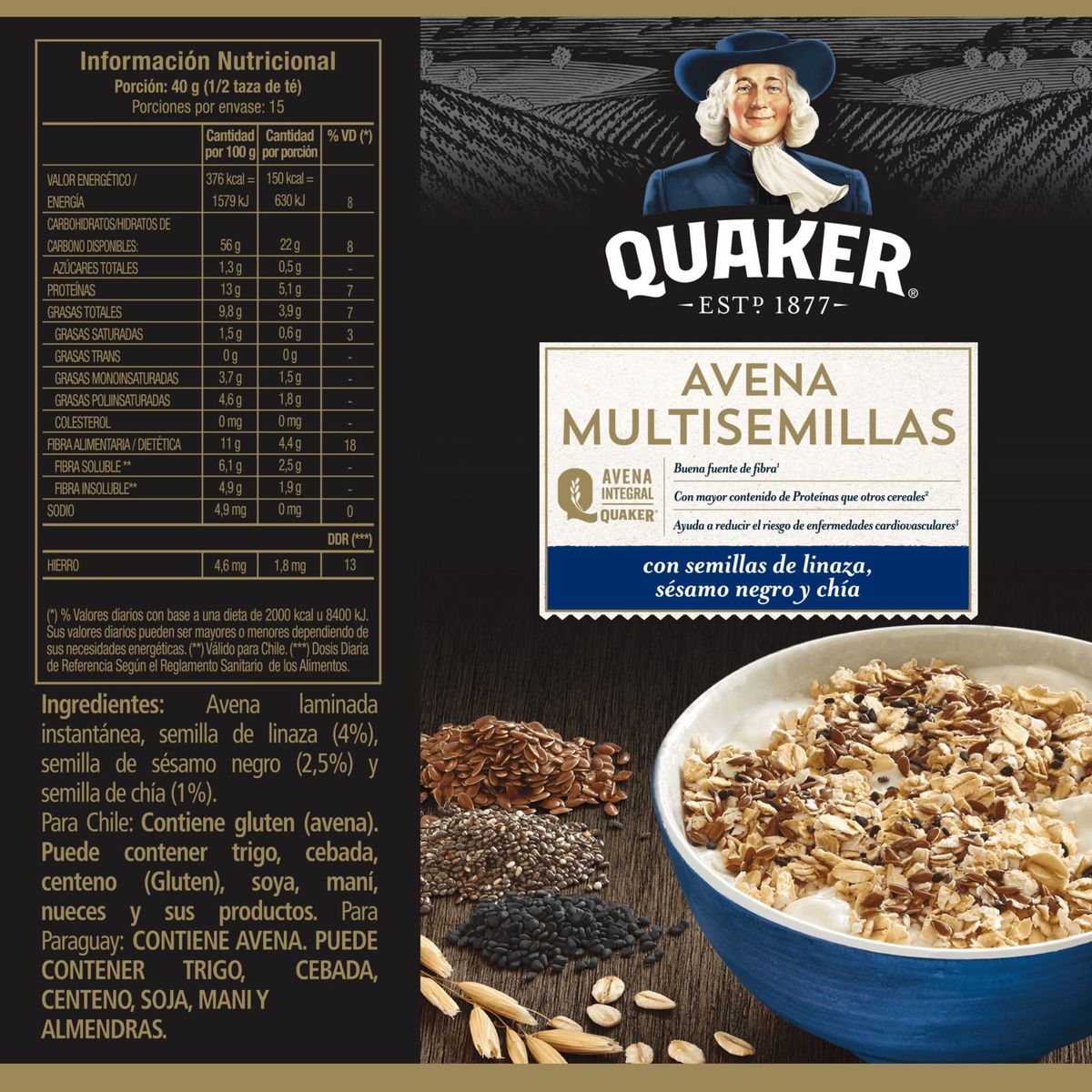 QUAKER - Avena Multisemillas