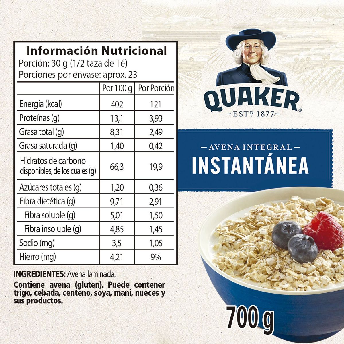 QUAKER - Avena Instantánea