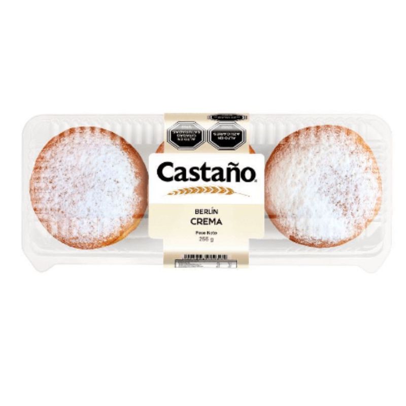 CASTAÑO - Pack Berlín Relleno Crema Castaño 2 x 85 g