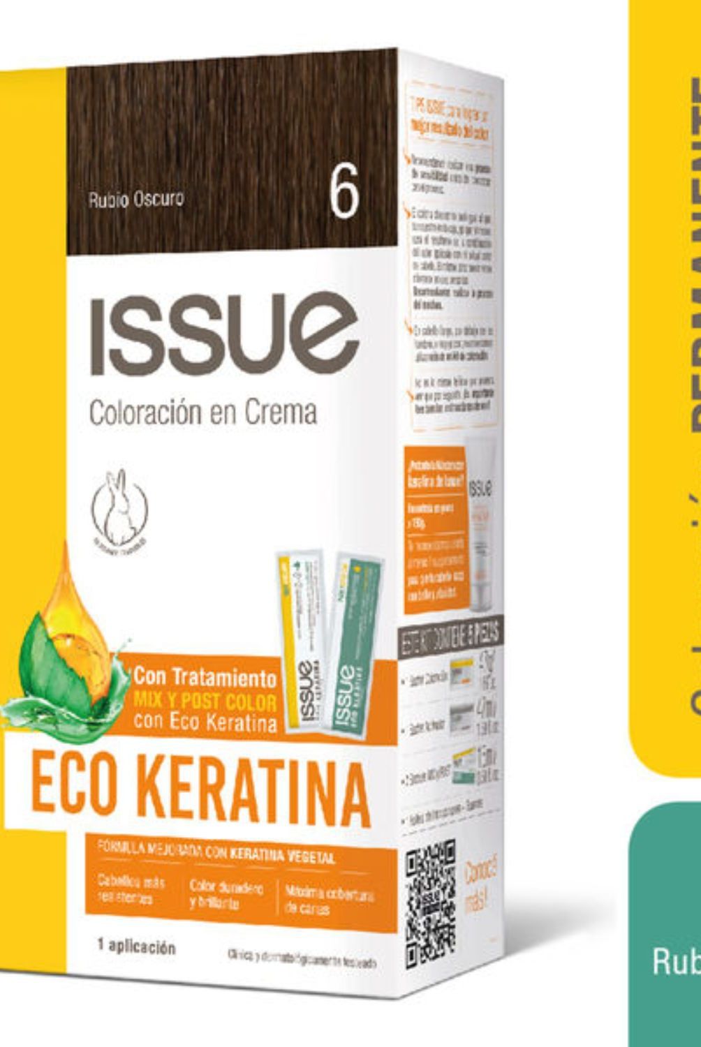 ISSUE - Coloración Tinte Issue Kit Eco Keratina  Rubio Oscuro N° 6 1 Un