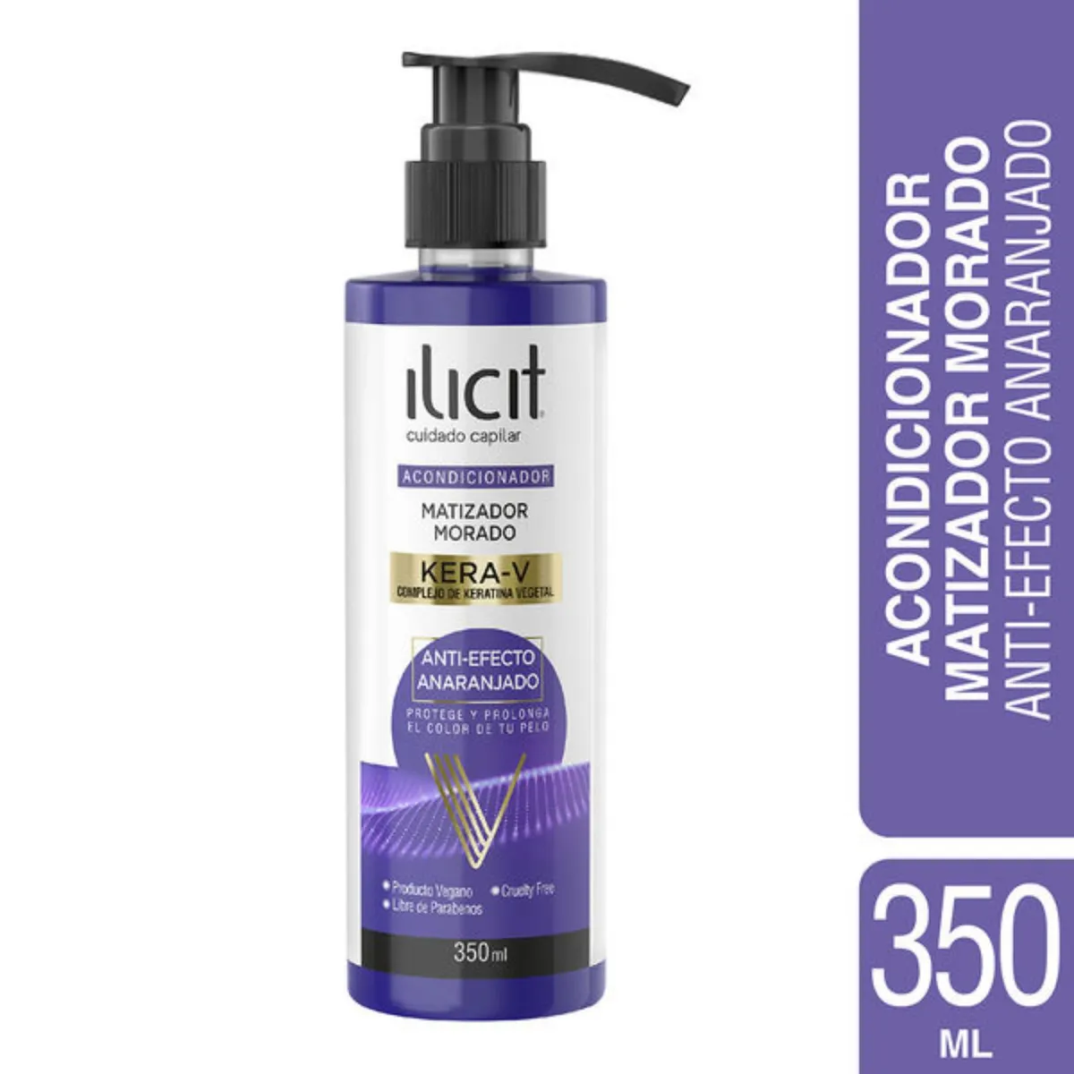 ILICIT - Acondicionador Matizador Morado Kera-V Ilicit  350 ml