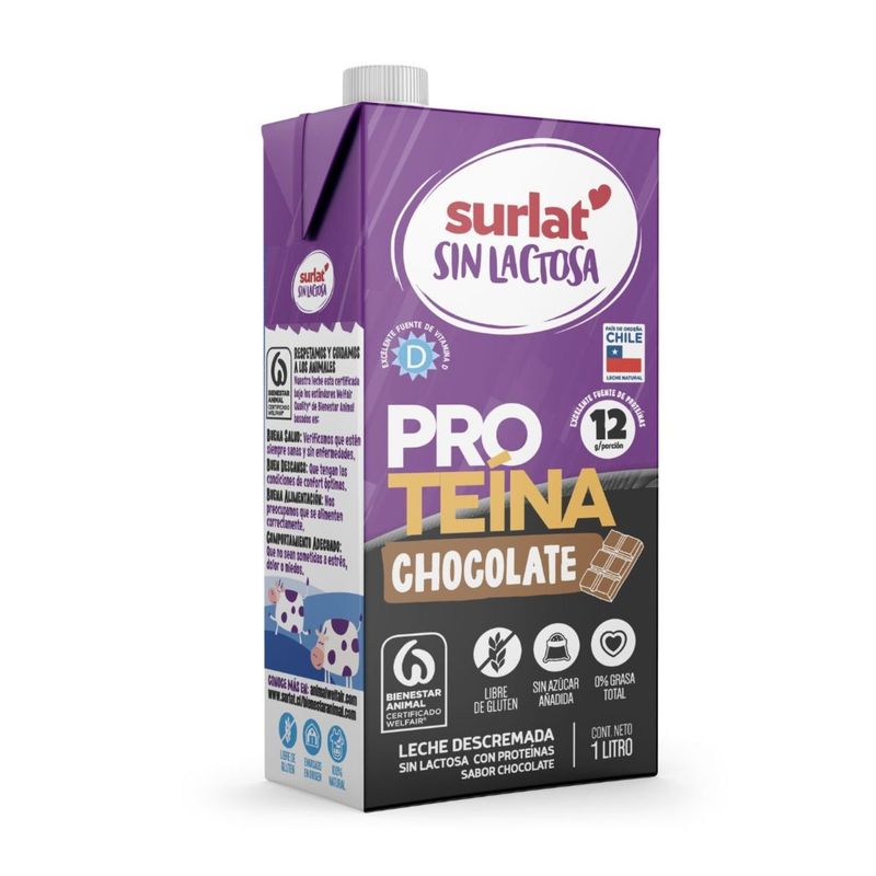 SURLAT - Leche Surlat Chocolate Proteína Sin Lactosa 1 L