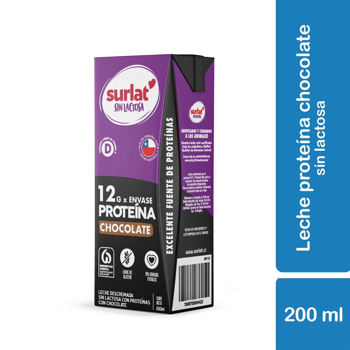 SURLAT - Leche Chocolatada Surlat con Proteína Sin Lactosa 200 ml