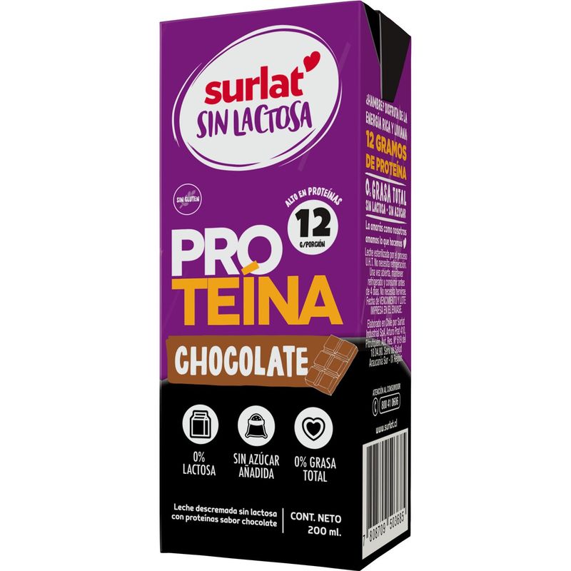 SURLAT - Leche Chocolatada Surlat con Proteína Sin Lactosa 200 ml