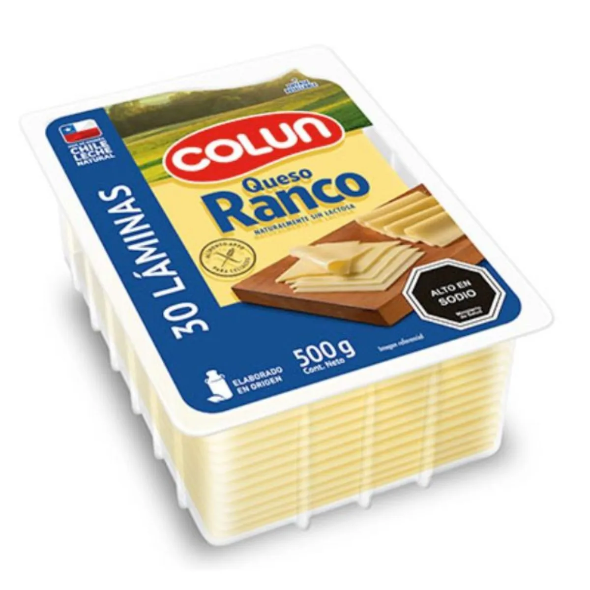 COLUN - Queso Ranco Laminado Colun 500 g
