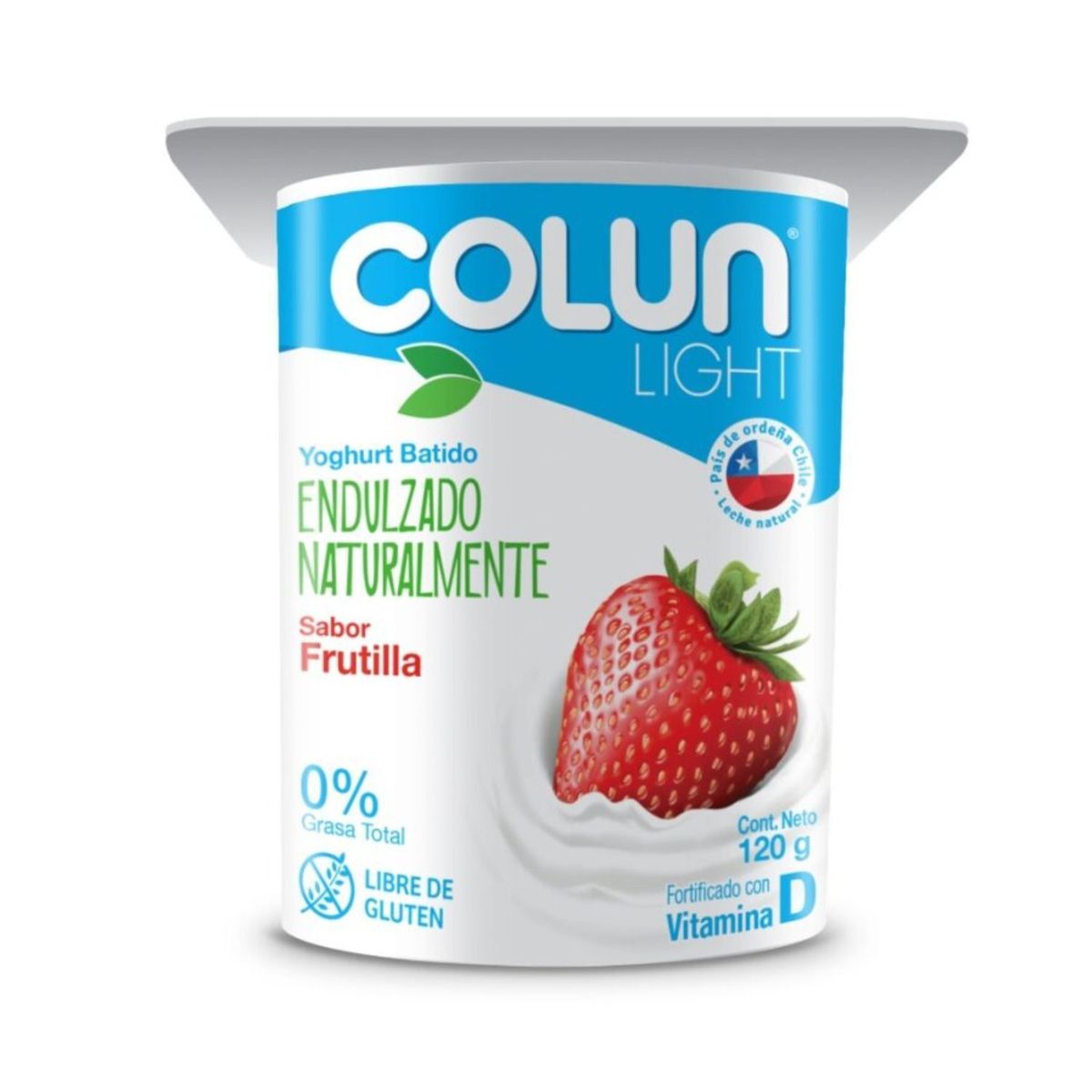 COLUN - Yoghurt Light Sabor Frutilla Colun 120 g