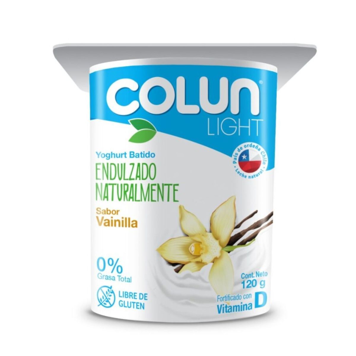 COLUN - Yoghurt Light Sabor Vainilla Colun 120 g