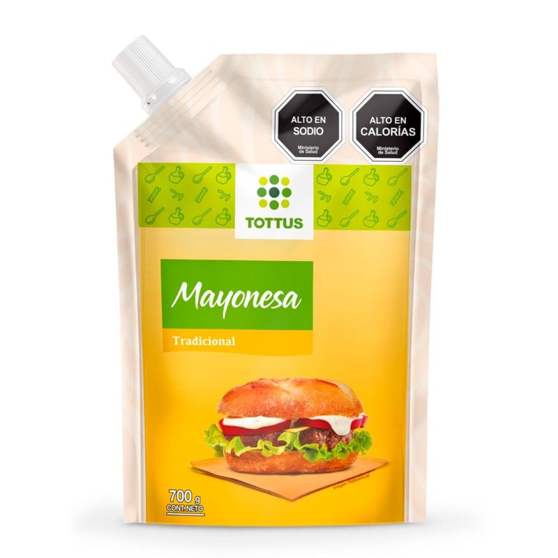 TOTTUS - Mayonesa Tradicional Doypack Tottus 700 g