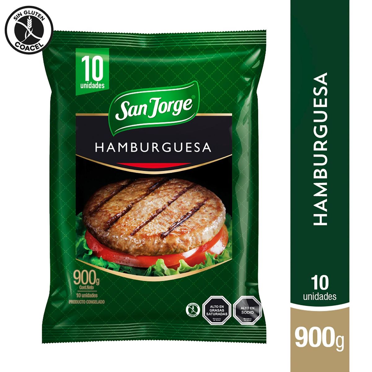 SAN JORGE - Bolsa de Hamburguesas Vacuno San Jorge 10 x 90 g