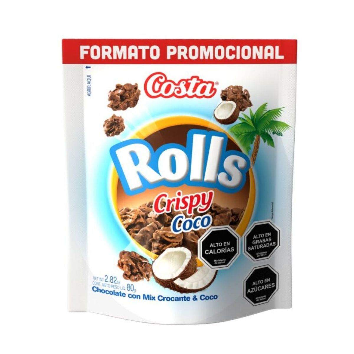 COSTA - Chocolate Costa Roll Crispy Coco 80 g