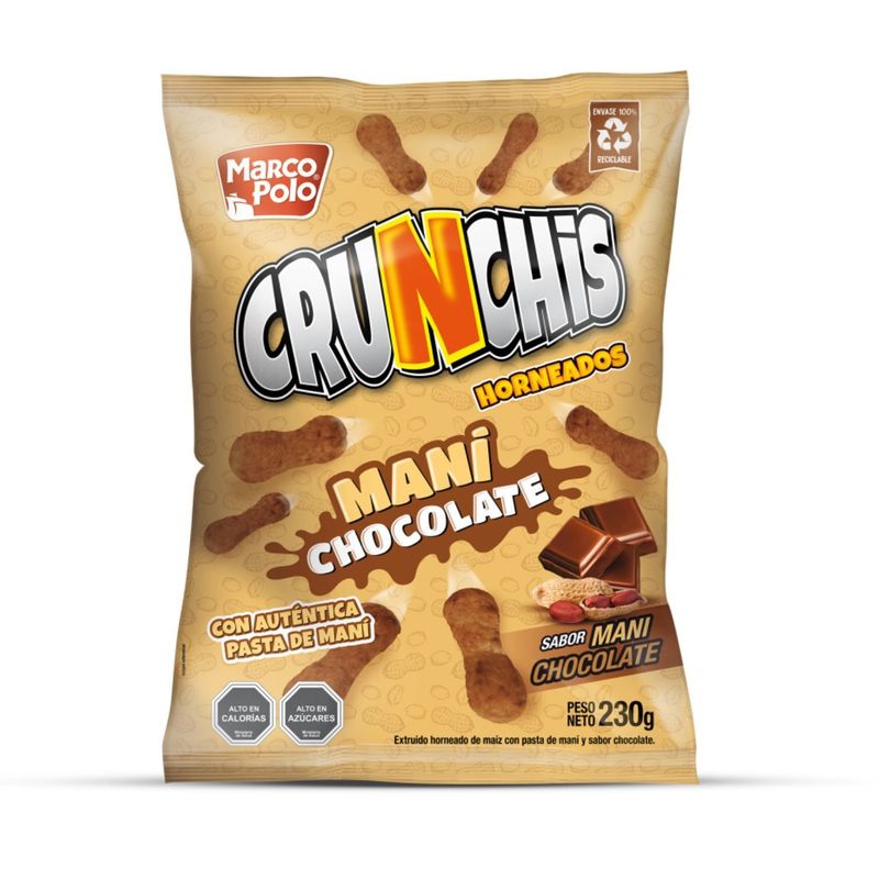 MARCO POLO - Snack Crunchies Maní Chocolate Marco Polo 220 g
