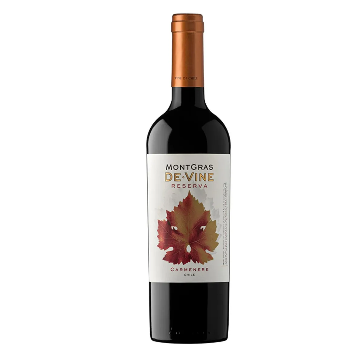 MONTGRAS - Vino Tinto Carmenere Montgras 13.5° 750 cc