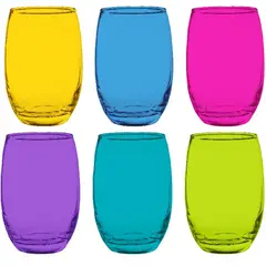 CRISTAR - Pack 6 Vasos Mikonos Full Color