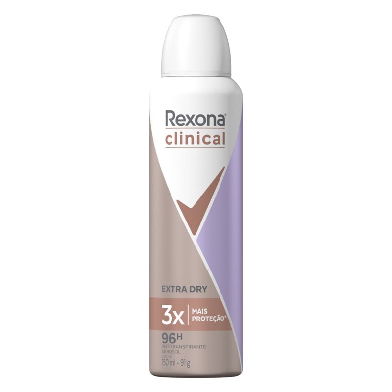 REXONA - Antitranspirante Aerosol Rexona Clinical Extra Dry Mujer 150 ml