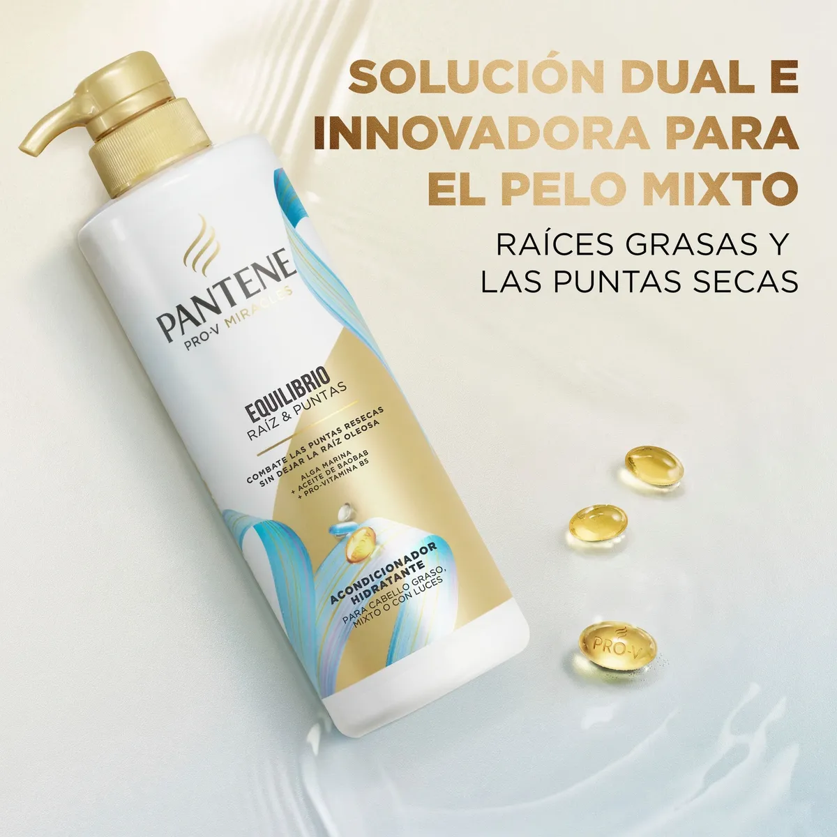 PANTENE - Acondicionador Equilibrio Raíz y Puntas Pantene 510 ml