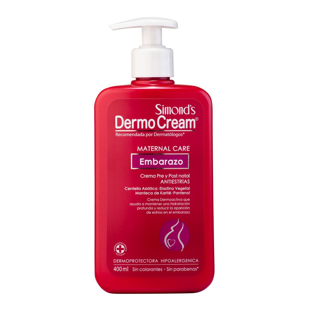 DERMOCREAM - Crema Corporal Maternal Care Embarazo Dermocream 400 ml