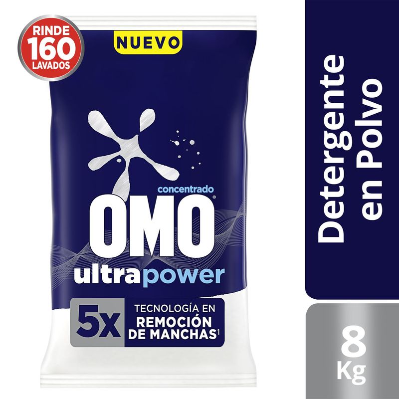 OMO - Detergente en Polvo Omo Matic 8 Kg
