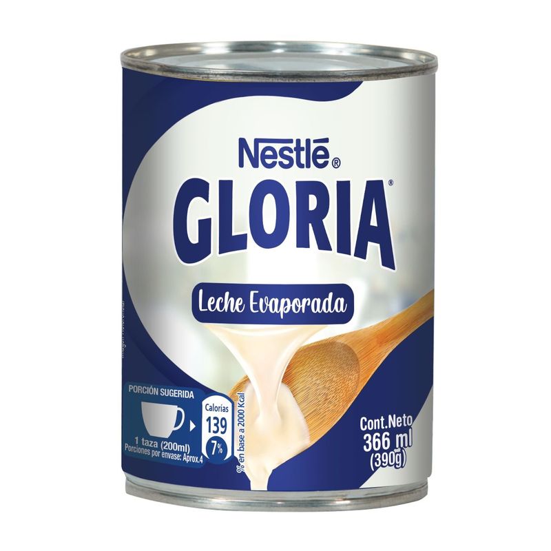 NESTLE - Leche Evaporada Gloria Nestle 340 ml