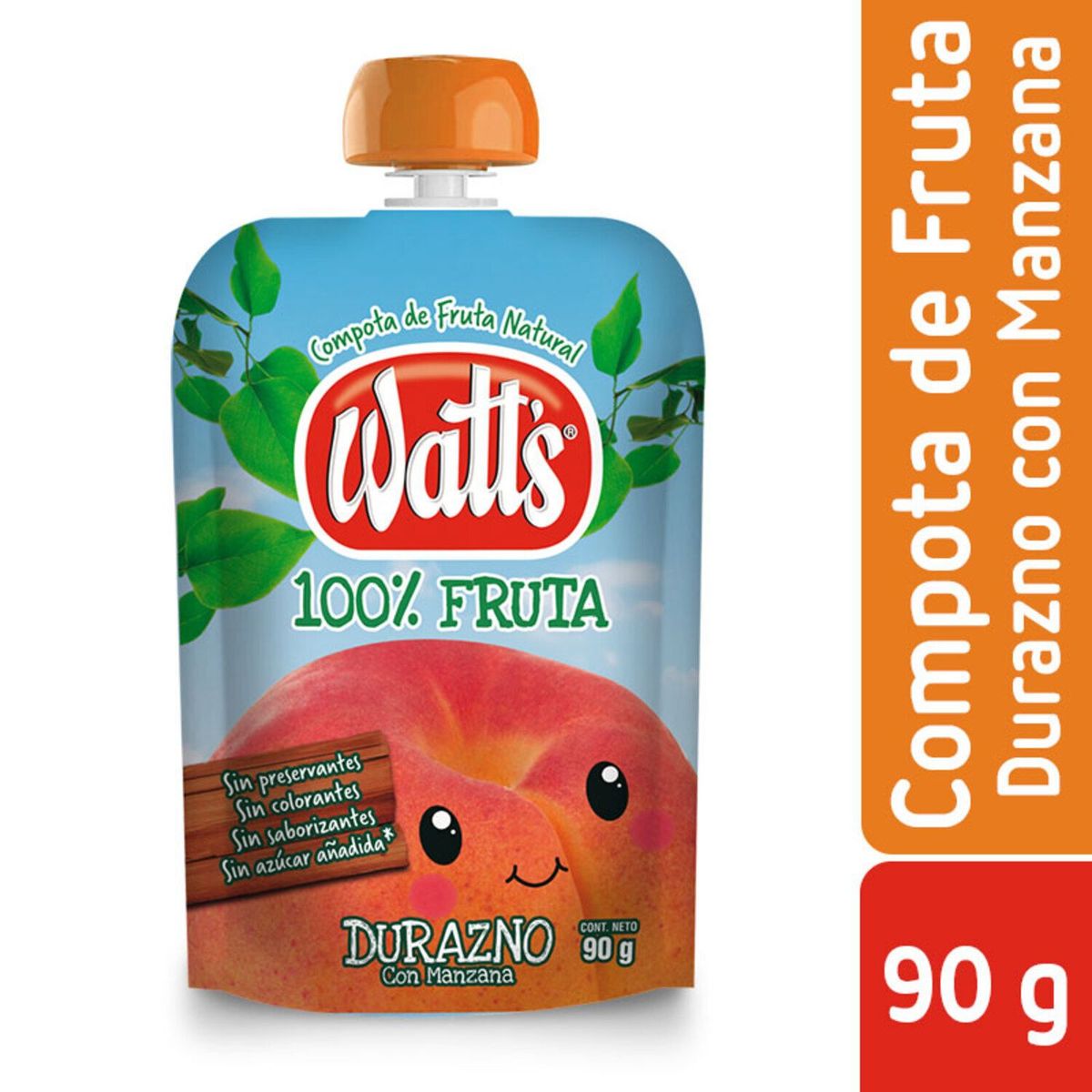WATTS - Compota de Durazno y Manzana Watts 90 g