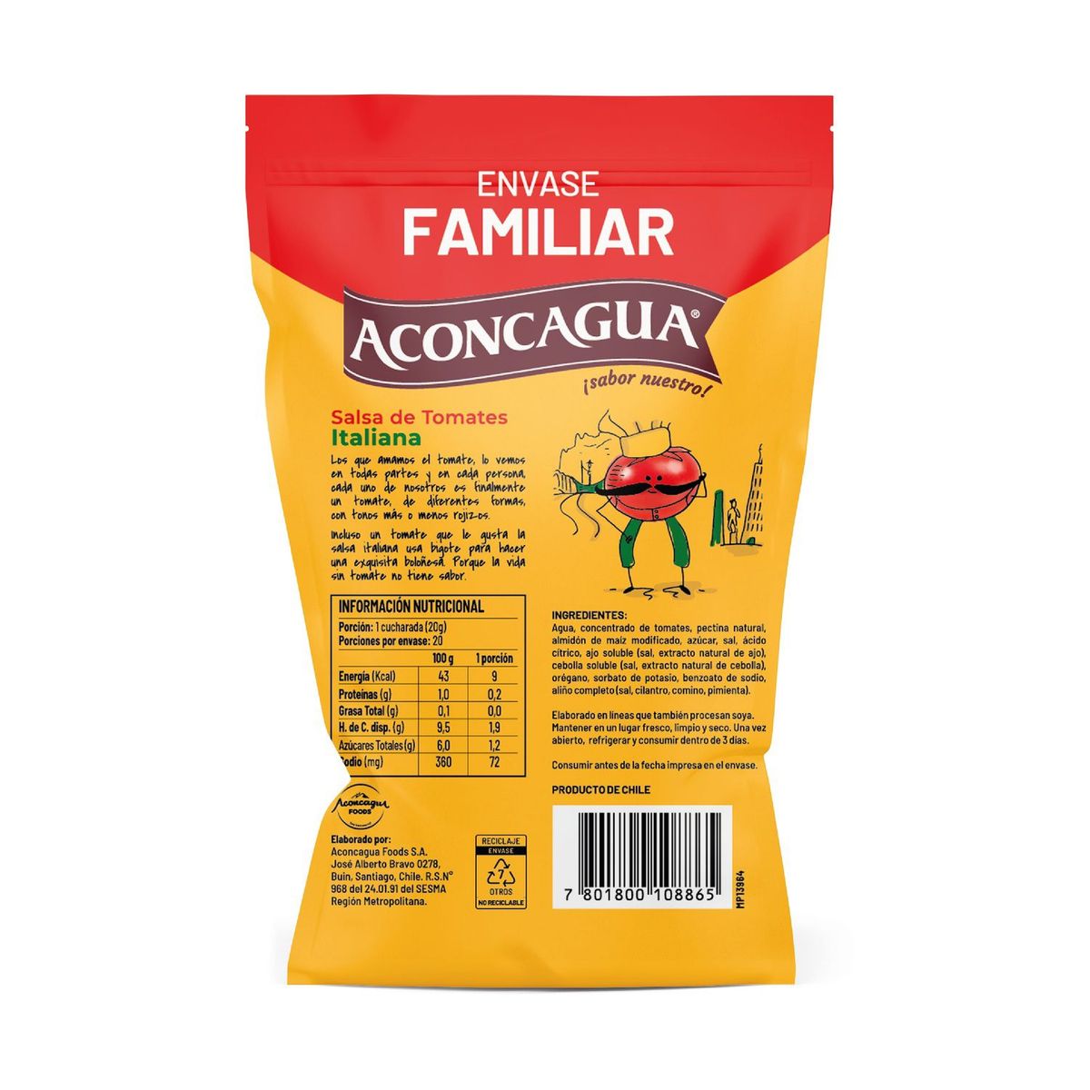 ACONCAGUA - Salsa Tomate Italiana Aconcagua 400 g
