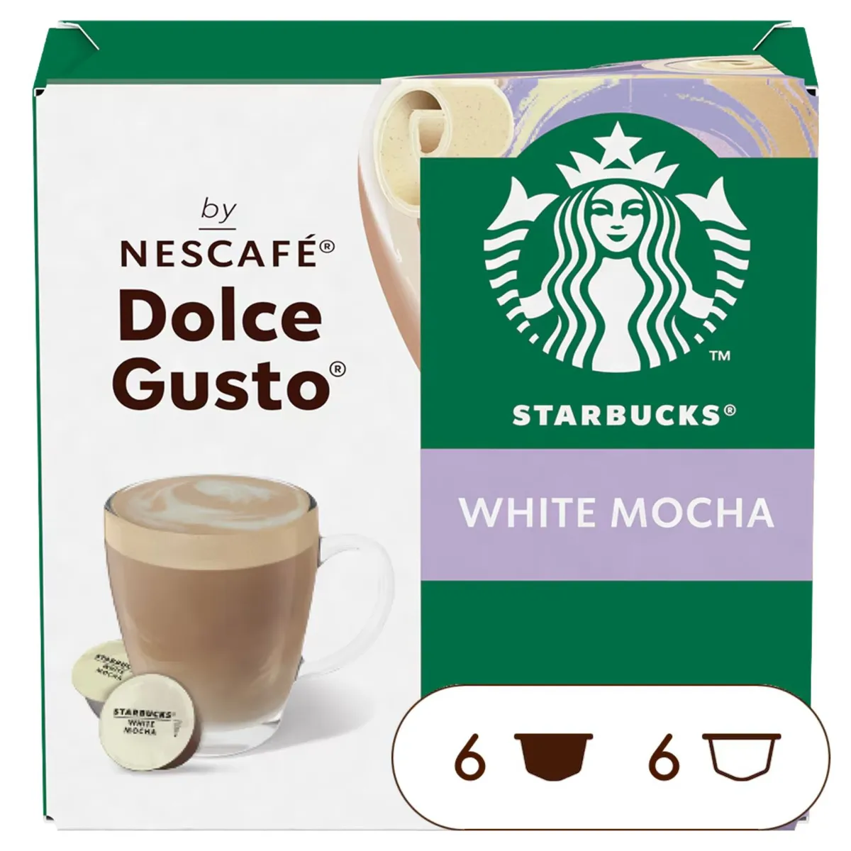 STARBUCKS - Cápsulas de Café White Mocha Starbucks 123 g