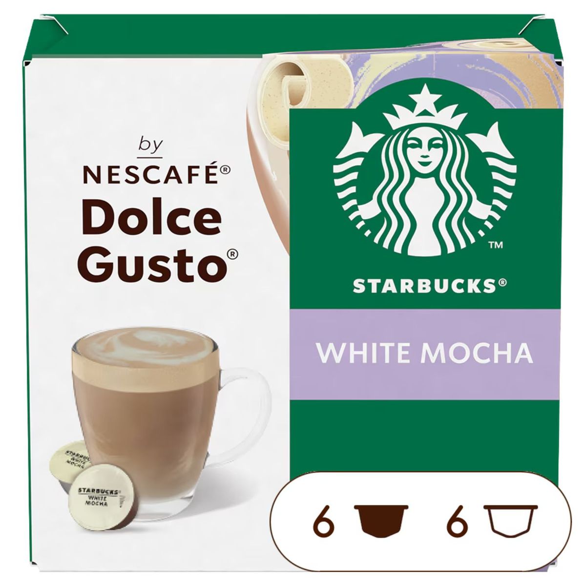 STARBUCKS - Cápsulas de Café White Mocha Starbucks 123 g