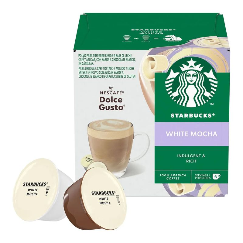 STARBUCKS - Cápsulas de Café White Mocha Starbucks 123 g