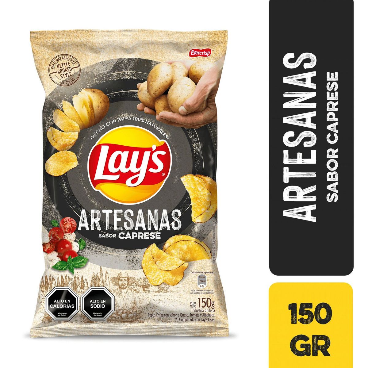 LAYS - Papas Fritas Artesanas Sabor Caprese Lays 150 g