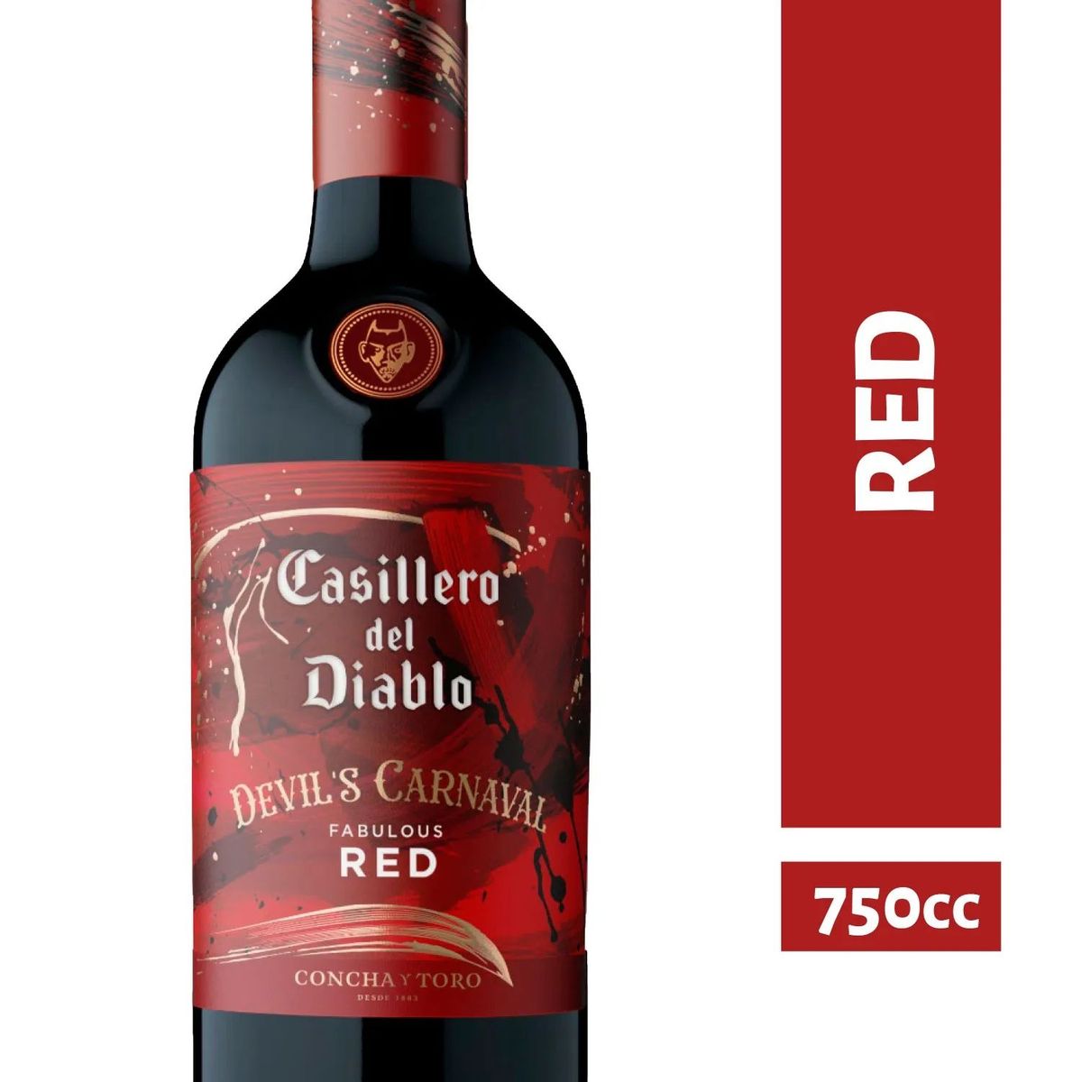 CASILLERO DEL DIABLO - Vino Tinto Red Blend Devils Carnav Casillero del Dianle 13.5° 750 cc