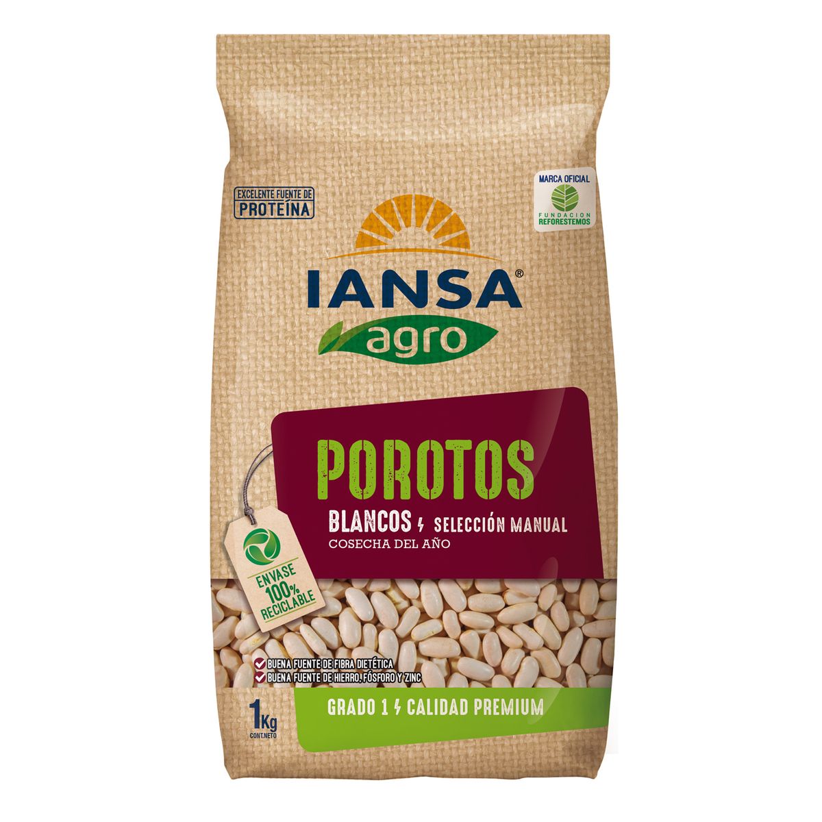 IANSA AGRO - Porotos Blanco Iansa Agro 1 Kg