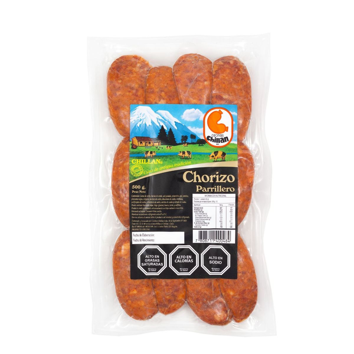 CHILLAN - Chorizo Parillero Ahumado Chillan 500 g