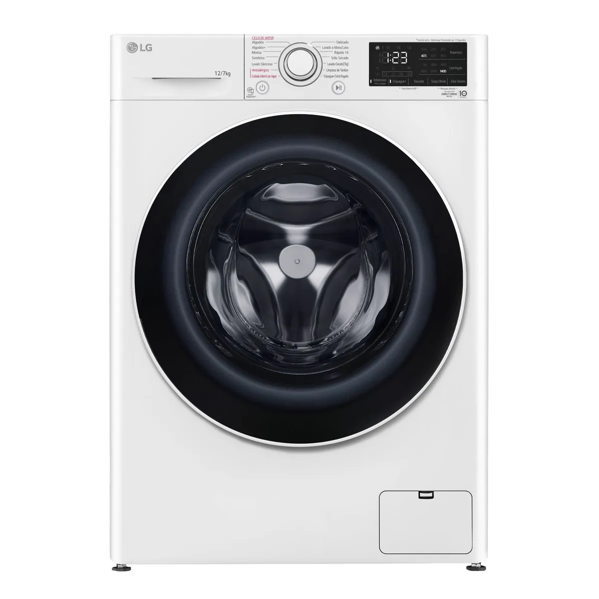 LG - Lavadora-Secadora 12/7 kg WD12WVC5S6 Blanca LG