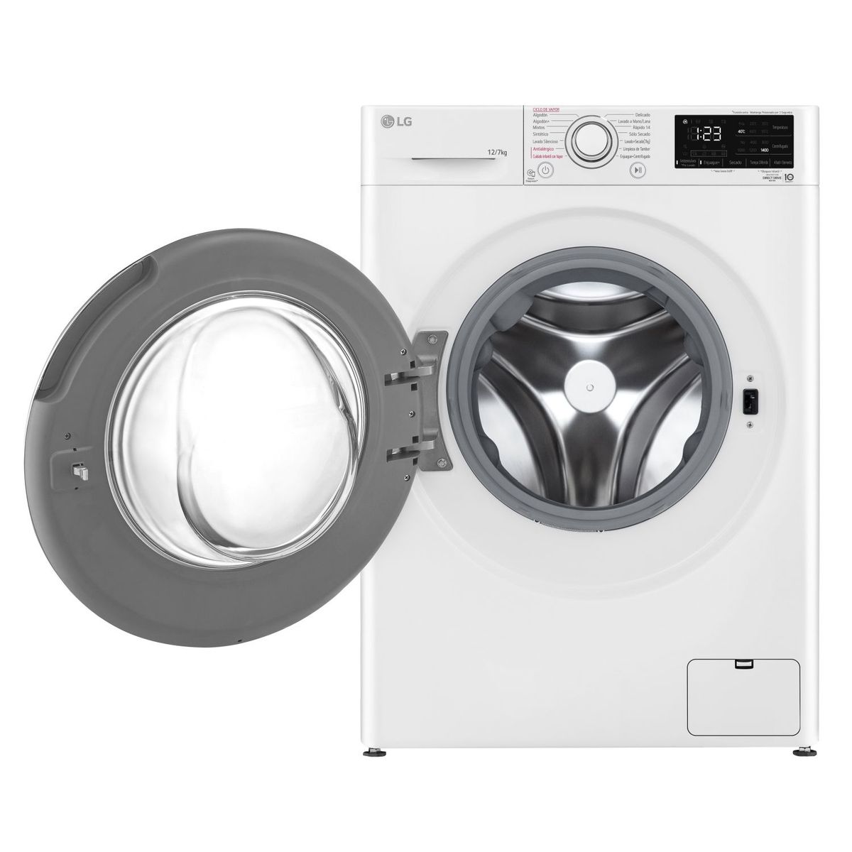 LG - Lavadora-Secadora 12/7 kg WD12WVC5S6 Blanca LG