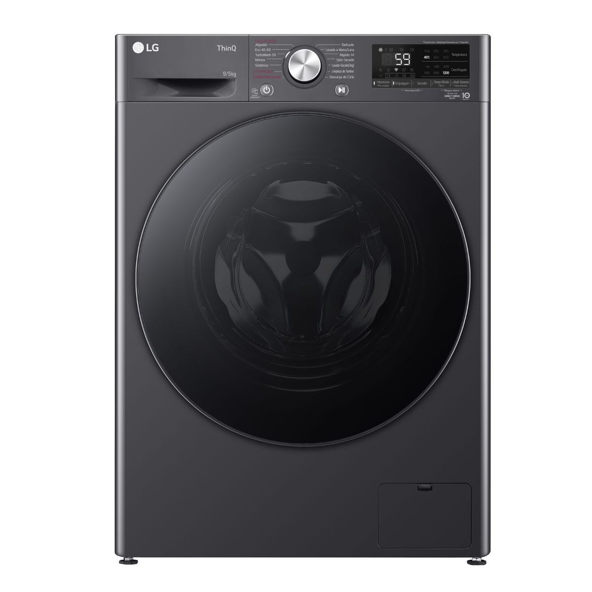 LG - LAVADORA-SECADORA 9/5KGS WD9MVC4S6 NEGRA LG