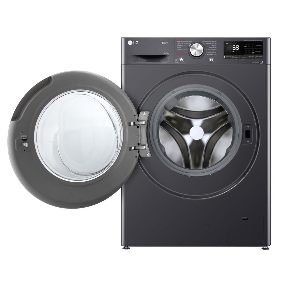 LG - LAVADORA-SECADORA 9/5KGS WD9MVC4S6 NEGRA LG
