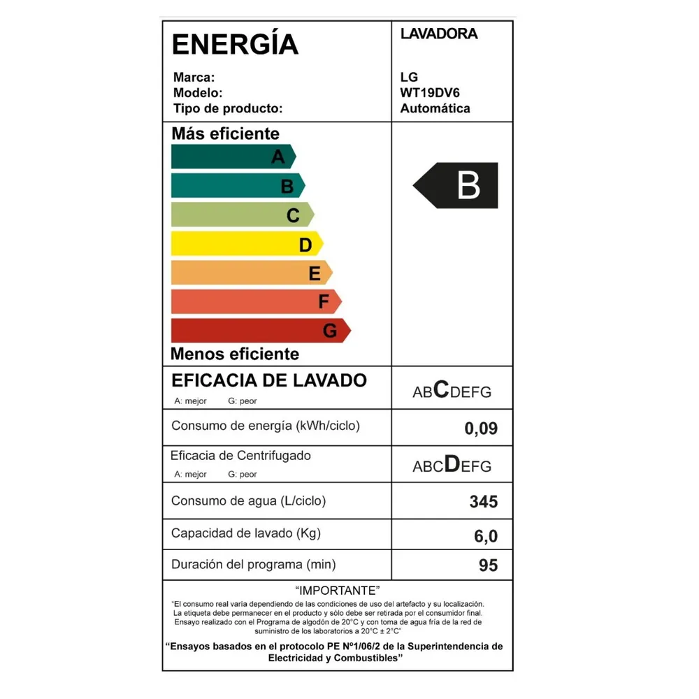 LG WT19DV6 19 kg Gris, foto 13