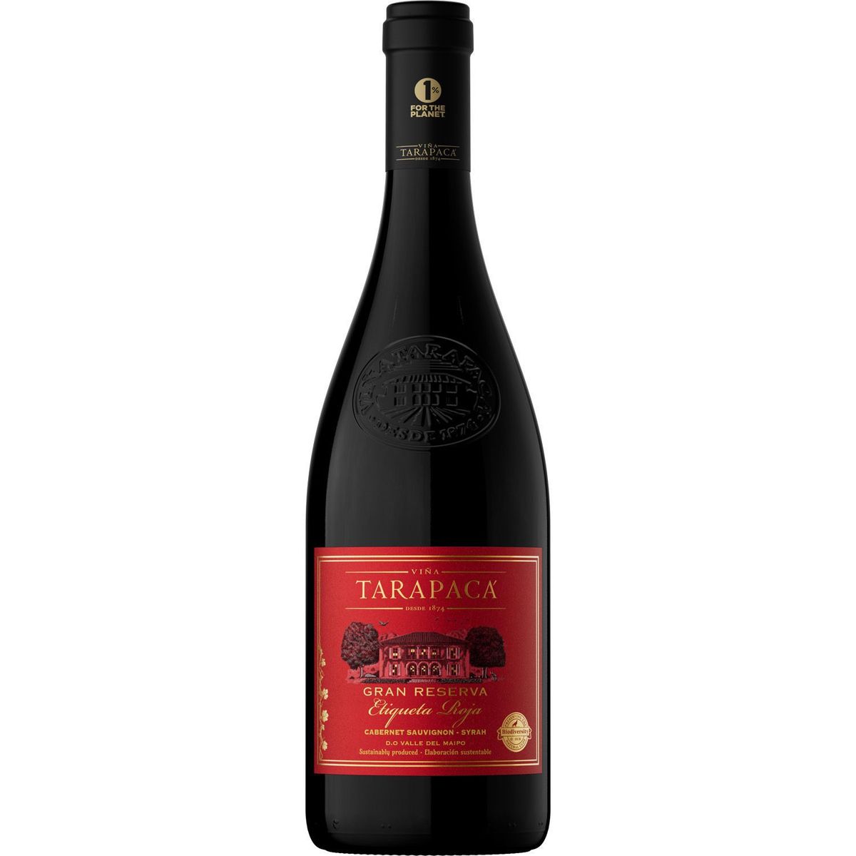 TARAPACA - Vino Tinto Gran Reserva Tarapaca Etiqueta Rojas 750 cc