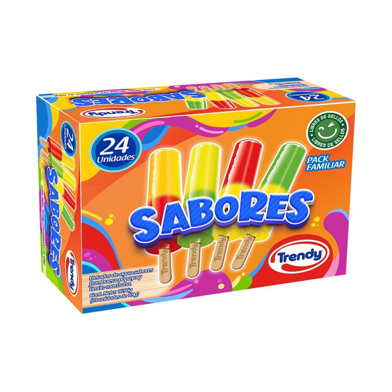 TRENDY - HELADO MULTIPACK SABORES TRENDY 24 UND