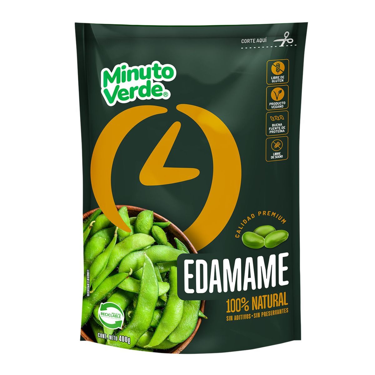 MINUTO VERDE - Edamame Congelado Minuto Verde 400 g
