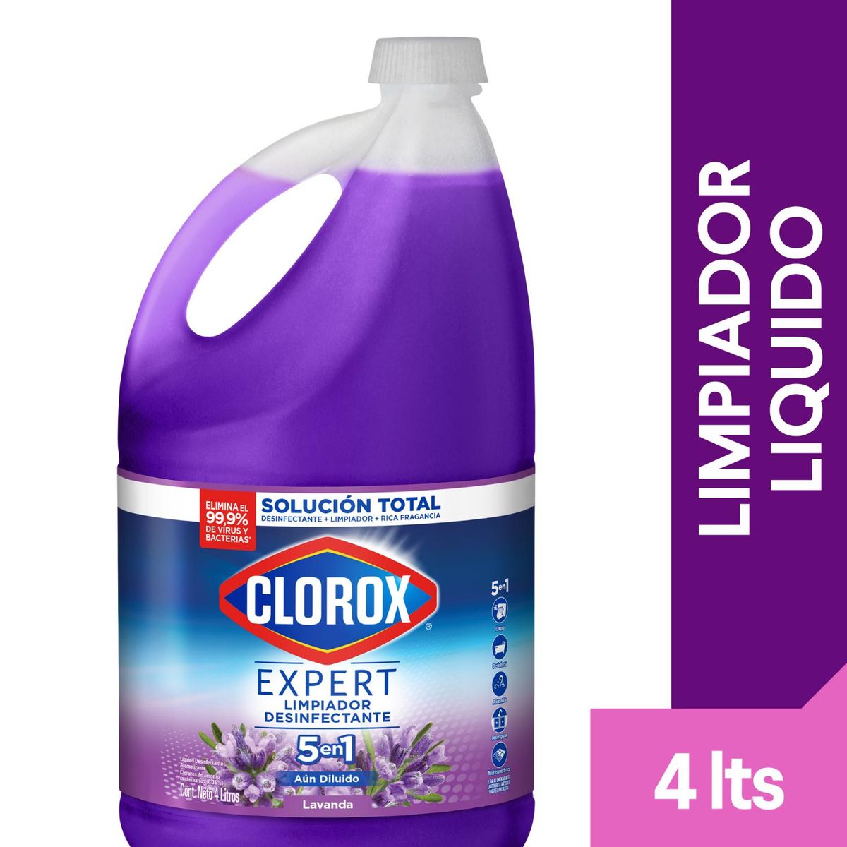 CLOROX - Limpiador Clorox Expert Lavanda 4 L