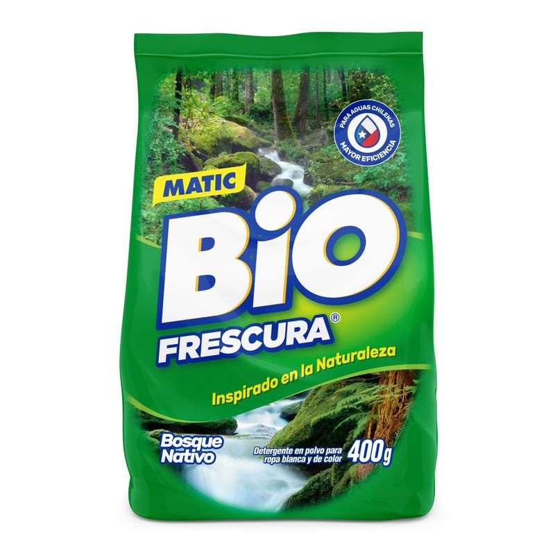 BIOFRESCURA - Detergente en Polvo Biofrescura Bosque Nativo 400 g