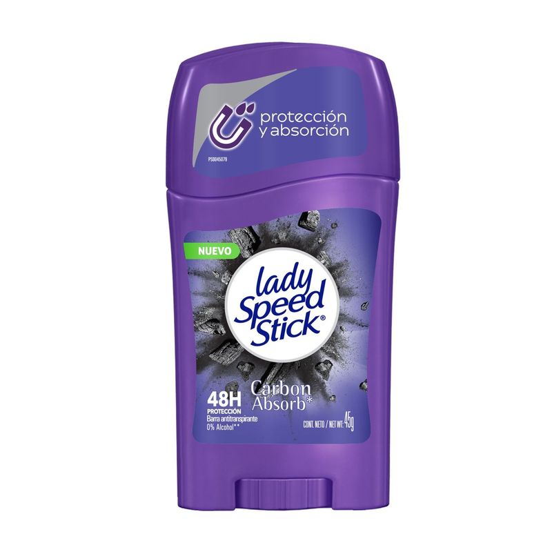 LADY SPEED STICK - Desodorante en Barra Lady Speed Stick Carbon Absorb 45 g