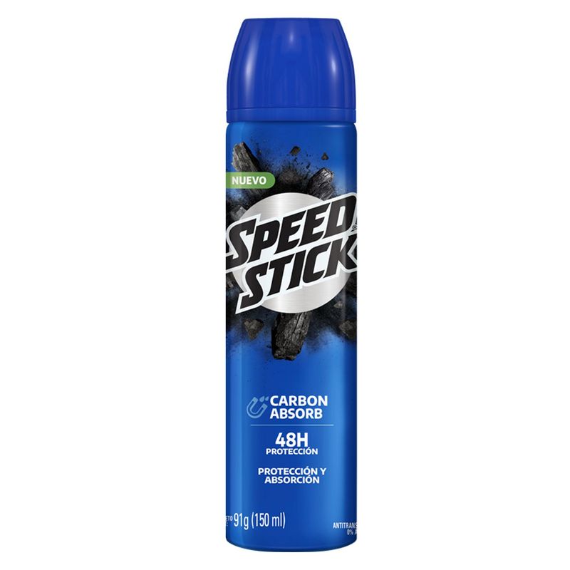 SPEED STICK - Desodorante en Spray Speed Stick Carbon Absorb 91 g