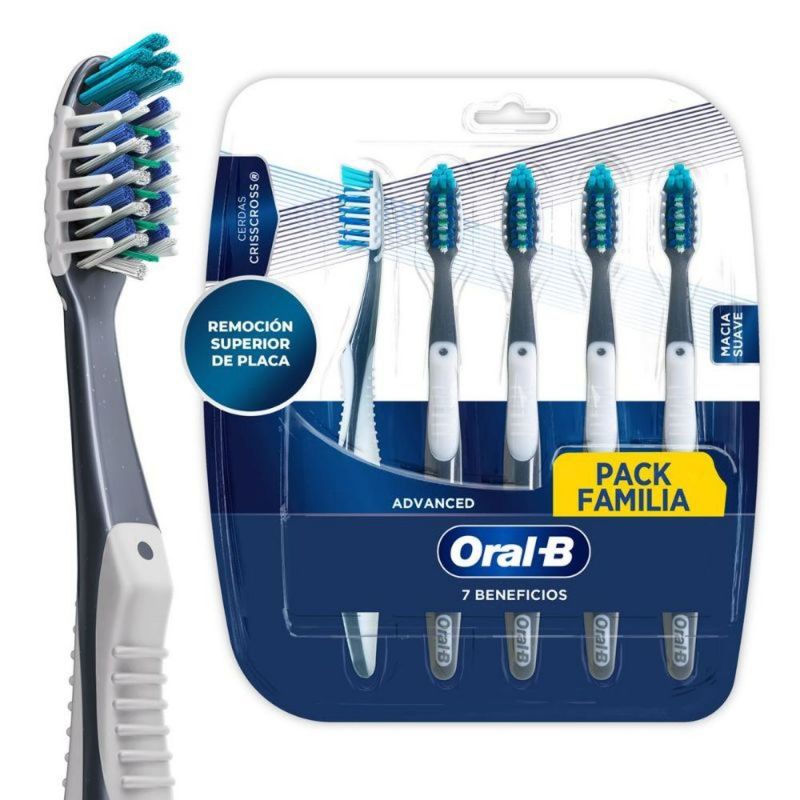 ORAL B - Cepillos de Dientes Oral B 7 Beneficios 5 Un