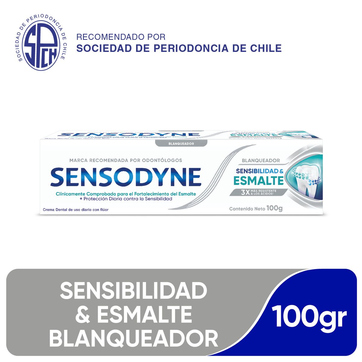 SENSODYNE - Pasta de Dientes Sensibilidad & Esmalte Sensodyne 100 g